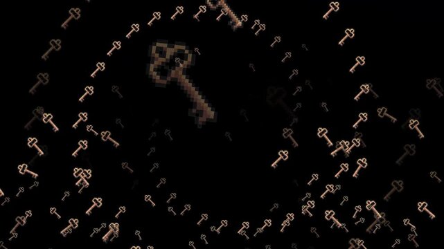 pixel art key, 8-bit key, 16-bit key, golden key, retro key, dungeon key, treasure key, quest item, unlock, lock, secret, security, access, password, fantasy key, rpg item, inventory icon, game asset,