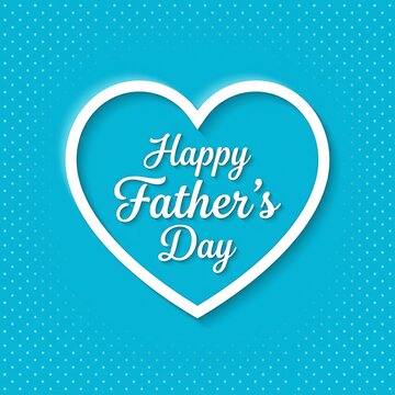 Happy fathers day greeting card design