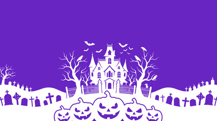 Naklejka premium A beautifully spooky halloween night vector illustration perfect as a haunting backdrop for october celebrations festive designs and creepy projects