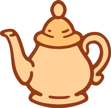 Traditional Moroccan Mint Teapot Vector