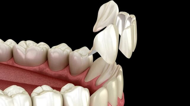 3D Human Teeth Placement Anatomy | Dental Structure and Oral Health Medical Illustration