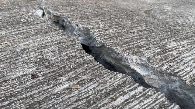 Severe concrete degradation texture for industrial architectural inspection