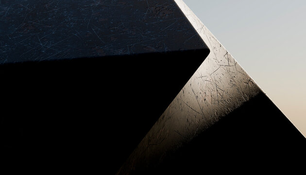 Close-up of scratched metal