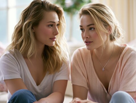 Mental Health Support and Emotional Connection Between Friends at Home