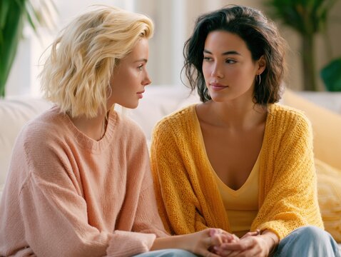 Mental Health Support and Emotional Connection Between Friends at Home