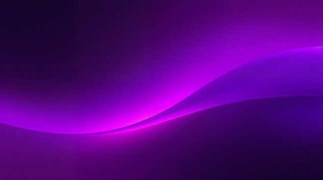 Abstract glowing purple light wave flow on dark violet background with abstract background futuristic wallpaper
