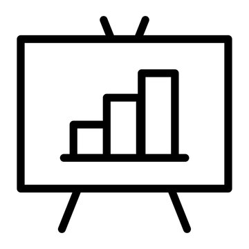 Business Presentation Chart Board Icon