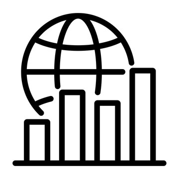 Global Economic Growth Chart Icon