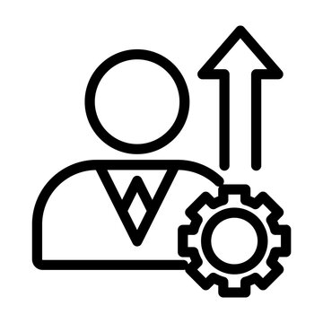 Employee Career Growth and Professional Skill Development Icon