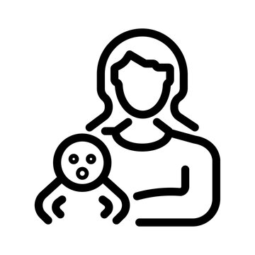 Mother and Baby Icon