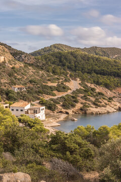 K&uuml;stendorf auf der Insel Cabrera bei der spanischen Mittelmeerinsel Mallorca