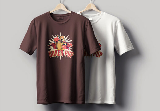 Boxer Pup T Shirt Design Layout