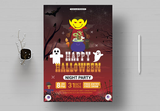 Halloween Flyer Layout