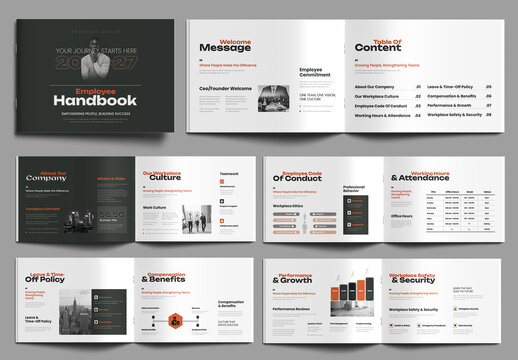 Employee Handbook Template for Corporate Workplace Policies