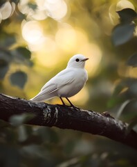 Fototapeta premium white bird, bird, songbird