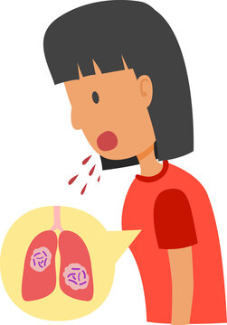 mycobacterium tuberculosis infection disease and symptoms concept