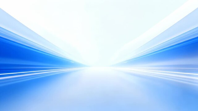Abstract blue motion blur streaks representing high speed internet connectivity and futuristic data flow concept for digital background