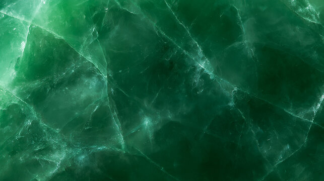 Emerald Green Gemstone Texture with Natural Crystalline Pattern
