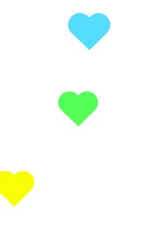 heart of colorful hearts