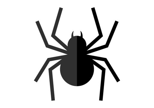 Silueta negra de ara&ntilde;a simple