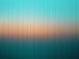 Fototapeta premium Abstract fluted surface background showing vertical lines and glowing turquoise gradient lighting with background