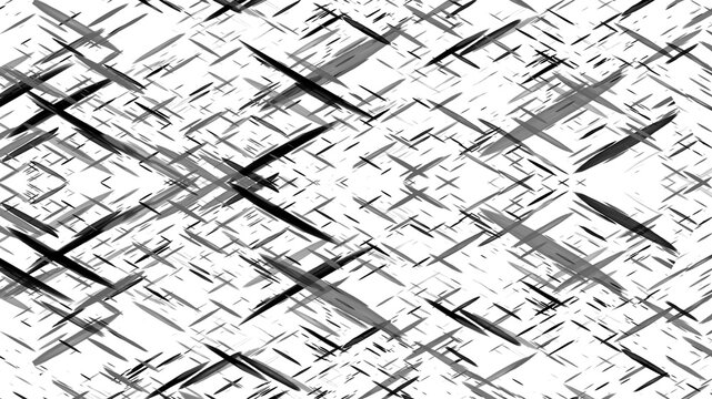 Abstract geometric pattern with black crosshatch lines, monochrome textured background, minimalist linear art for modern design