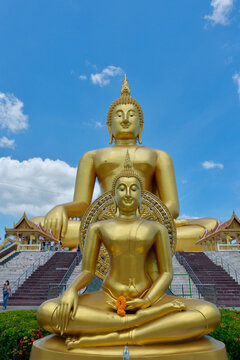 Wat Muang Temple and Giant Buddha Statue in Ang Thong, Thailand