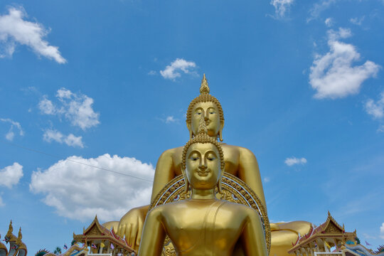 Wat Muang Temple and Giant Buddha Statue in Ang Thong, Thailand