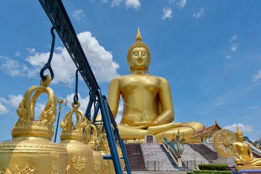 Wat Muang Temple and Giant Buddha Statue in Ang Thong, Thailand