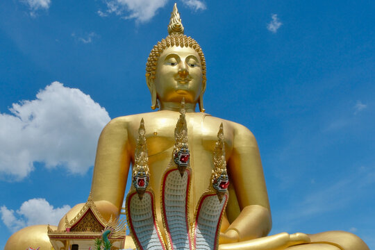 Wat Muang Temple and Giant Buddha Statue in Ang Thong, Thailand