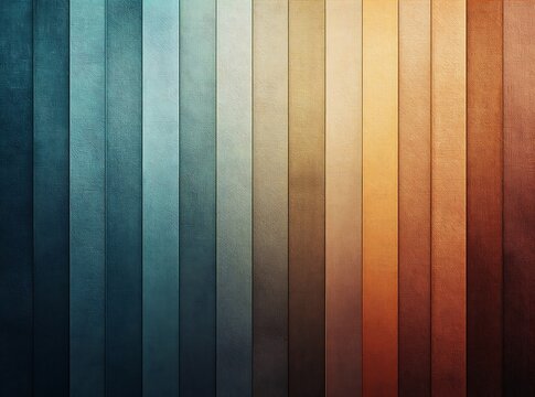 Abstract vertical lines pattern background featuring teal blue brown orange and copper metallic tones, abstract