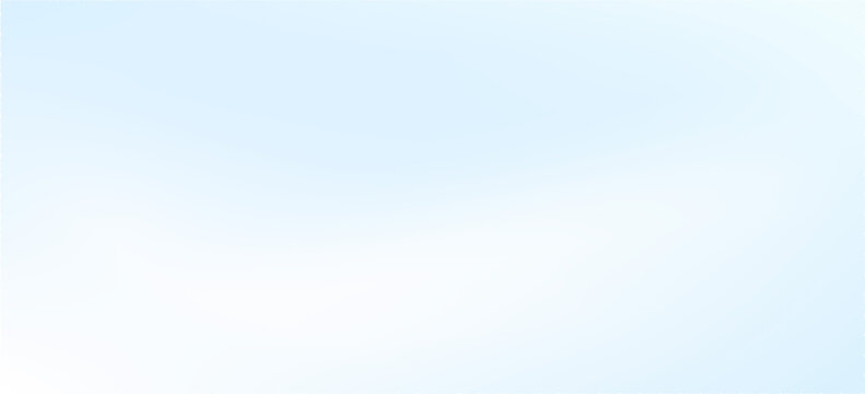 Soft cloud blue white gradient abstract background, blurred smooth wavy blue wallpaper