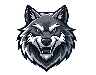 Obraz premium wolf mascot illustration