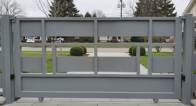 Modern Residential Sliding Gate Security And Architectural Design
