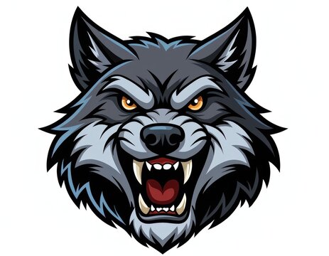 Wolf head mascot