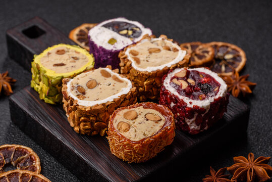 Turkish delight or lokum is a traditional Eastern sweet made with nuts. Turkish delight, lokum