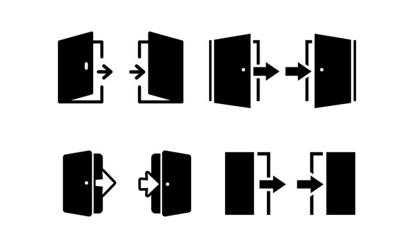 Door Entry and Exit Icons