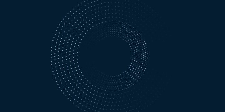 A radially rotating spiral pattern. A collection of circular velocity point line shapes. The concept of a rotating circular sound wave.
