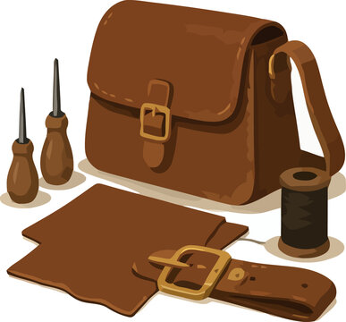 Vsai leathercraft tools creating handmade bag and belt