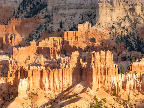 view to Bryce Canyon in afternoon light