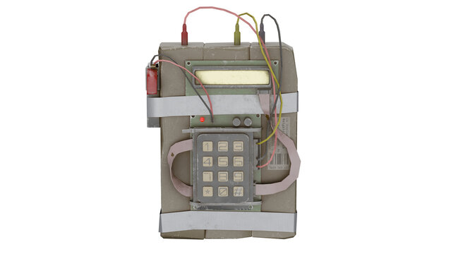 3d rendering c4 explosive