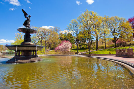 Bethesda Fountain located in Central Park, New York City