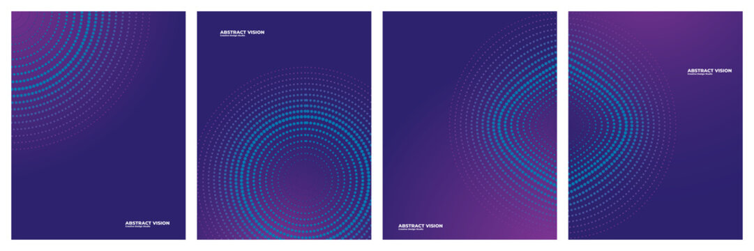 Futuristic Halftone Dot Pattern Abstract Background