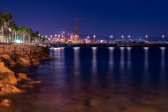 Limassol Marina at Night