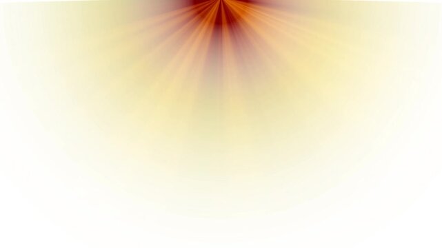 Abstract orange radial light burst spreading from the center on a soft white background, creating a warm glowing effect for energy, motion, creativity, and technology.