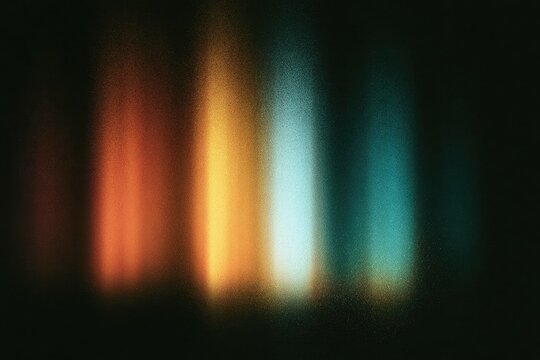 Abstract, ethereal glow emanates from four distinct, softly blurred color columns