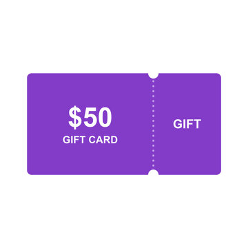 Discount coupon voucher ticket flat design isolated on transparent background