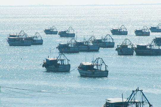 Landscape of Rameshwaram beach, Rameswaram, India.