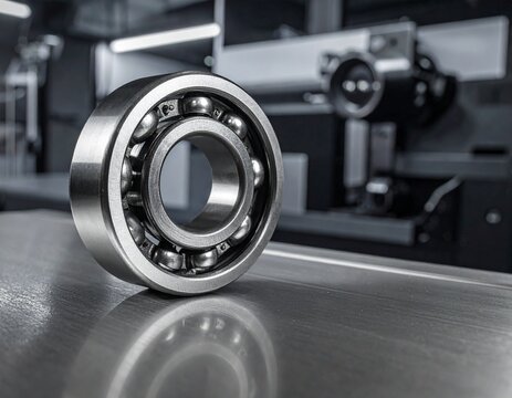 Ball bearing in blue grease- blue industrial lubricant- 
ball and roller bearings- Ball bearing - bearings on a white background	
