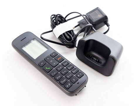 Cordless Phone System with Handset, Charging Base, and Power Adapter